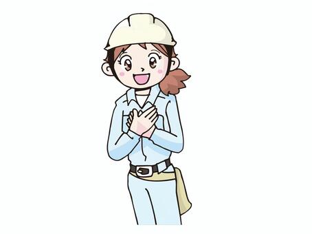 Female construction worker Female construction worker