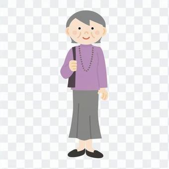 Woman who goes out (grandmother) Woman who goes out (grandmother)