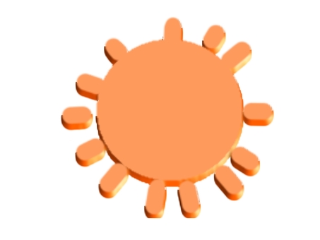 Three-dimensional sun Three-dimensional sun