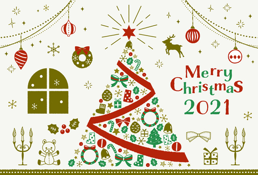 Christmas frame illustration set 2021 Christmas frame illustration set 2021