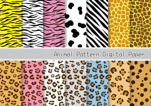 Animal seamless pattern set Animal seamless pattern set
