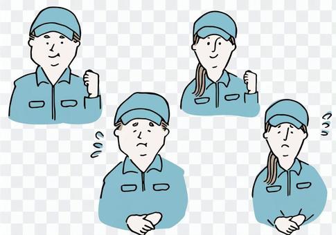 Male Female Worker-1 Male Female Worker-1
