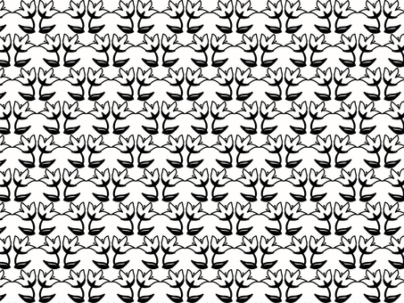 Modern floral pattern 12 black / white background Modern floral pattern 12 black / white background