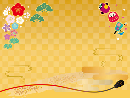New Year's Day and Pattern Background・Wallpaper Material New Year's Day and Pattern Background・Wallpaper Material