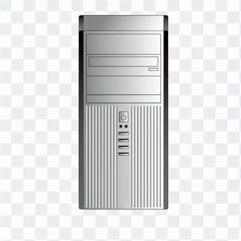 Tower type personal computer (silver) Tower type personal computer (silver)
