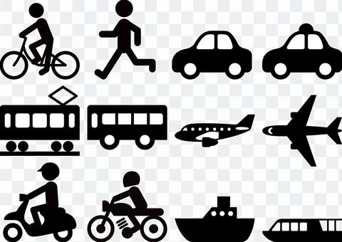 Transportation icon mark Transportation icon mark