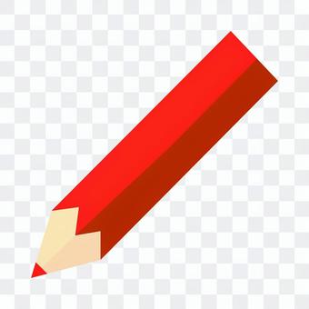 Red colored pencil icon illustration Red colored pencil icon illustration