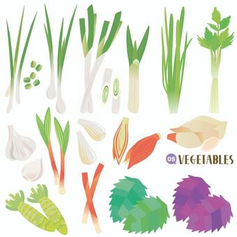 Vegetable set condiment Vegetable set condiment