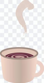 Cocoa with steam Cocoa with steam