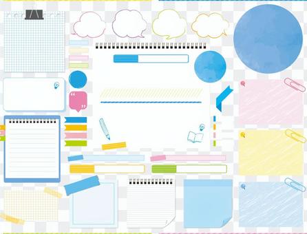 Notepad headline, frame, one point Notepad headline, frame, one point