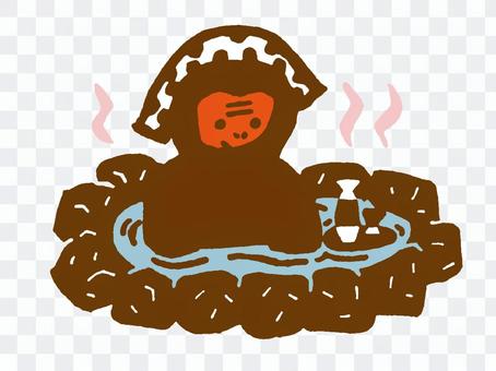 Saru hot spring color Saru hot spring color