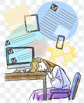 Woman suffering from internet trouble_1 Woman suffering from internet trouble_1