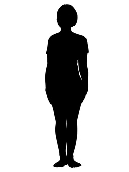 Silhouette front upright Silhouette front upright