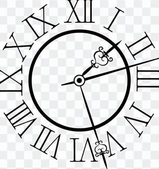 Antique clock black Antique clock black
