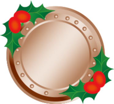 Christmas medal frame Christmas medal frame