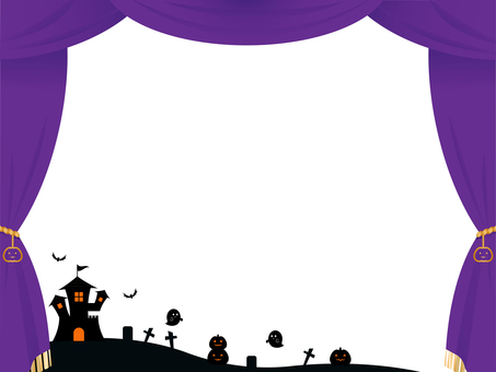 Halloween purple stage curtain Halloween purple stage curtain