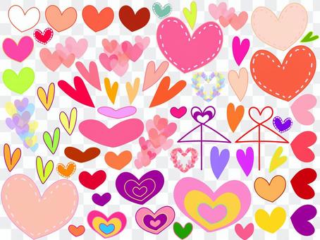 Cute heart set Cute heart set