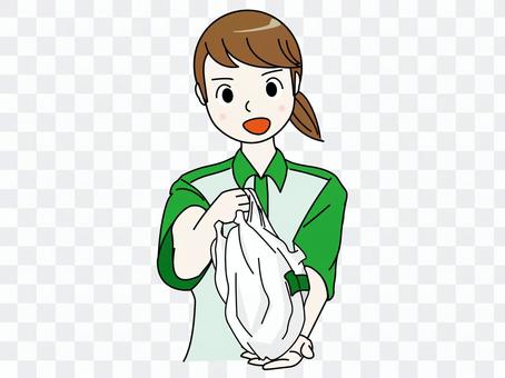 Convenience store clerk (green) Convenience store clerk (green)