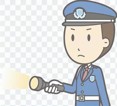 Security guard - light - bust Security guard - light - bust