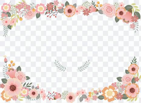 Flower decoration frame 2 Flower decoration frame 2