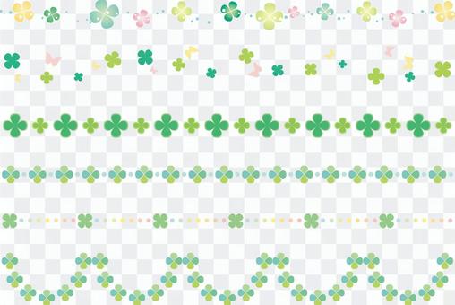 Clover decorative ruling Clover decorative ruling