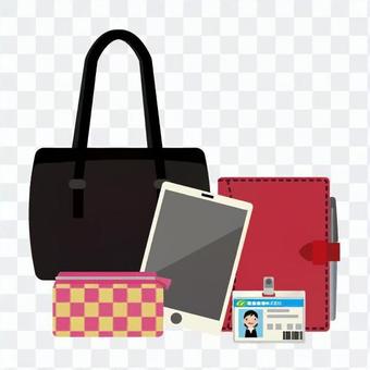 Contents of business bag (women) Contents of business bag (women)