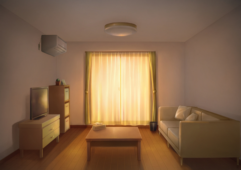 Living room background illustration 02 Living room background illustration 02
