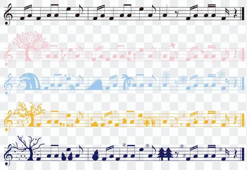 Four seasons silhouette notes Four seasons silhouette notes
