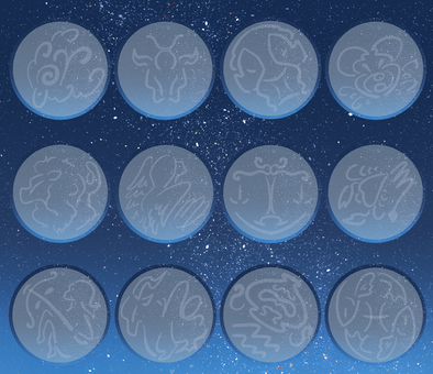 Twelve constellations / frame Twelve constellations / frame