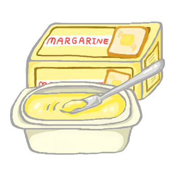 Margarine in a container Margarine in a container
