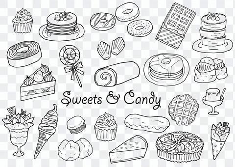 Sweets illustration set Sweets illustration set