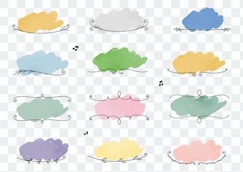Colorful handwritten speech bubble set 1 Colorful handwritten speech bubble set 1