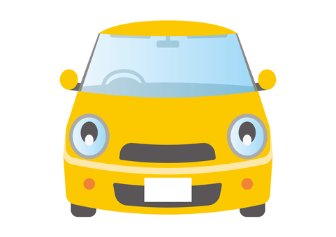 Car compact car yellow Car compact car yellow