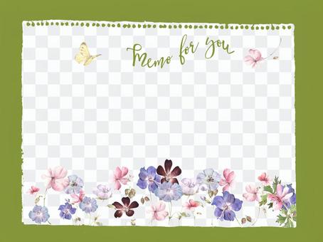 Memo paper 11 - geranium Memo paper 11 - geranium