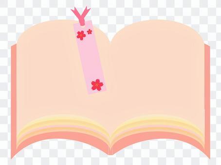 Book and floral bookmark frameset 1 Book and floral bookmark frameset 1