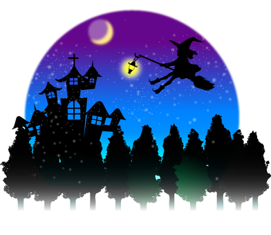 Halloween Material Postcard B Halloween Material Postcard B