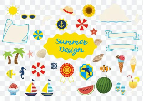 Summer illustration set 02 Summer illustration set 02
