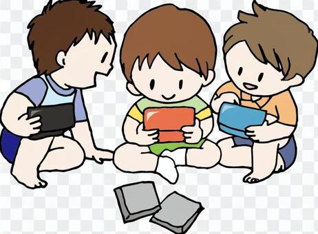 Boys playing games Boys playing games