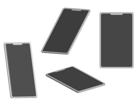 3D 3D simple smartphone set 3D 3D simple smartphone set