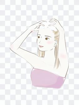 Shampoo woman Shampoo woman
