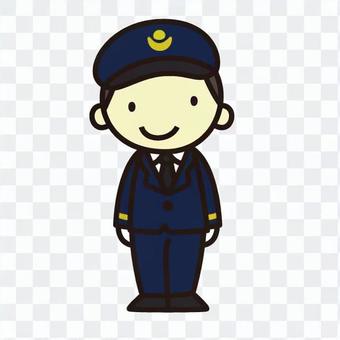 A station attendant A station attendant