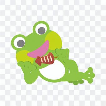Frog (linger down and eat squid grill) Frog (linger down and eat squid grill)