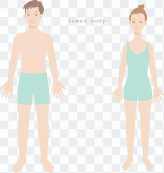 Human whole body_Women and men_02 Human whole body_Women and men_02