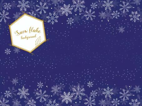 Snow crystal background (navy) Snow crystal background (navy)