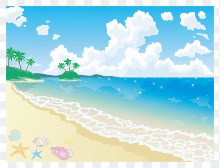 Sandy beach and sea Sandy beach and sea
