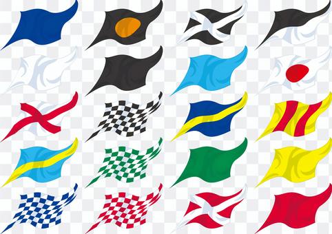 レース旗 アイコン セット レース旗 アイコン セット