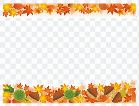 Autumn leaves Chestnut frame 3 Autumn leaves Chestnut frame 3