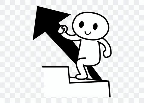 Stick man - step up Stick man - step up