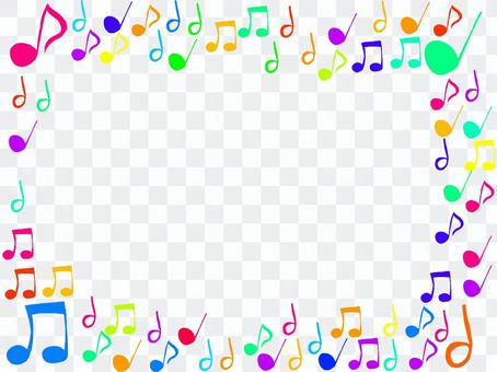 Colorful note frame Colorful note frame