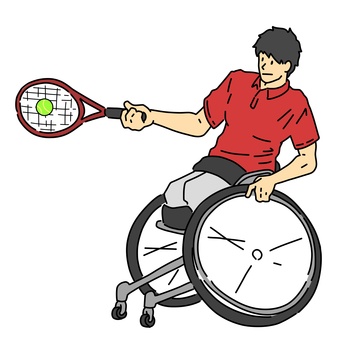 Men's wheelchair tennis player Men's wheelchair tennis player